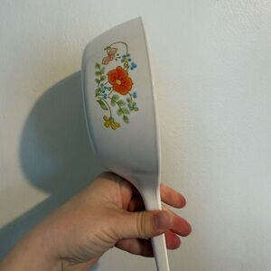 Corningware White Ceramic Piece with Black Stamp